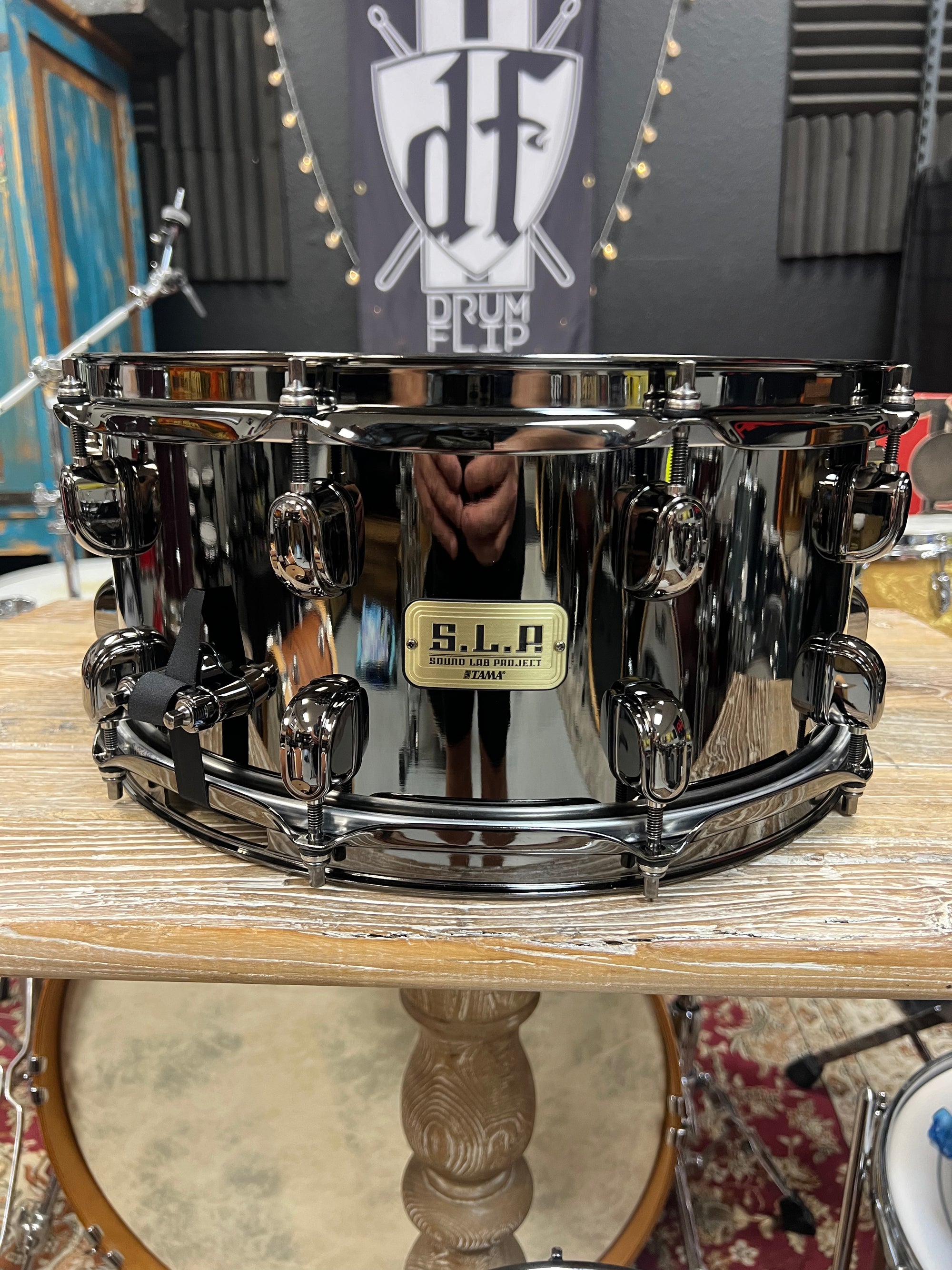 Tama SLP Black Brass Snare Drum