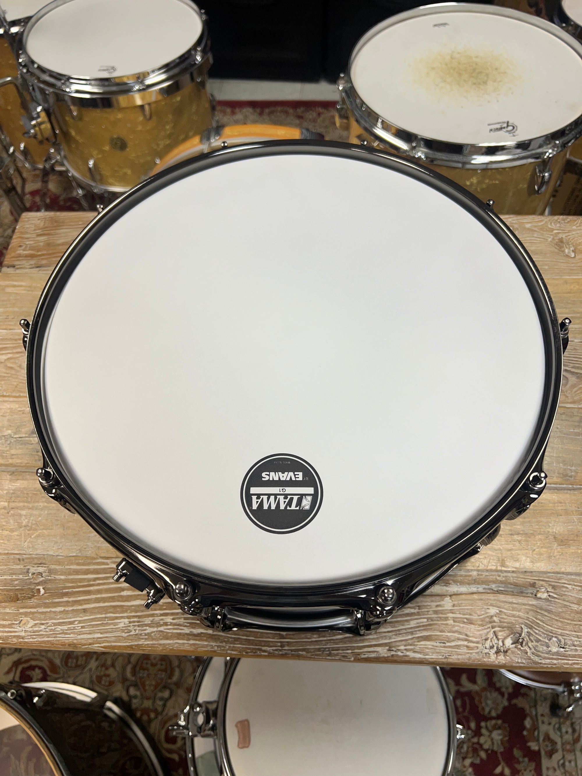 Tama SLP Black Brass Snare Drum Drum Flip