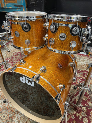 DW Collectors Burnt Orange Glass 4pc Drum Set