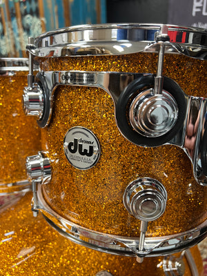 DW Collectors Burnt Orange Glass 4pc Drum Set