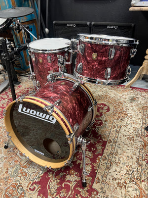 Ludwig Classic Maple Jazzette Burgundy Pearl 18,14,12