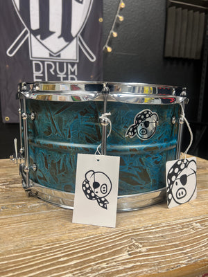 Pork Pie 13x7” Patina Brass Snare Drum