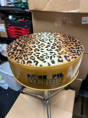 Pork Pie Gold With Leopard Print Throne