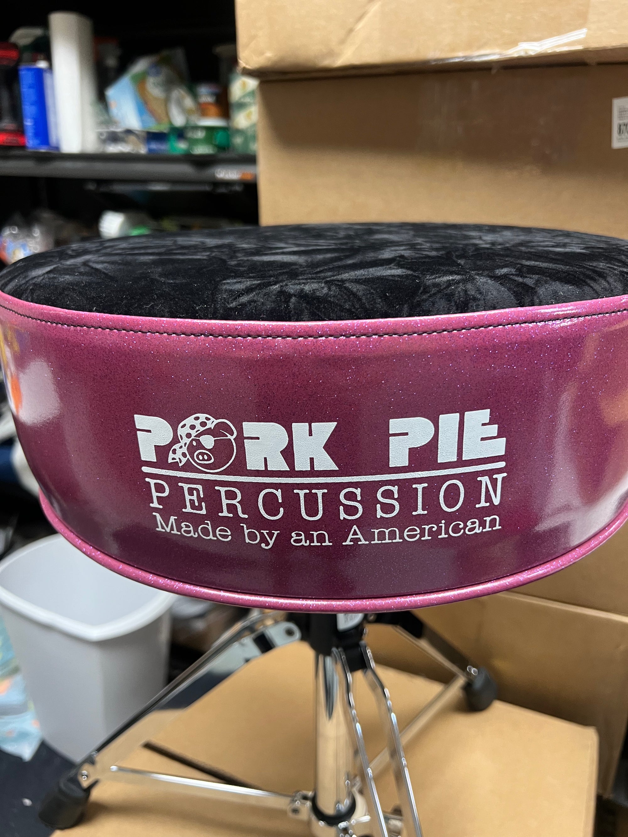 Pork Pie Purple Sparkle Black Top Throne