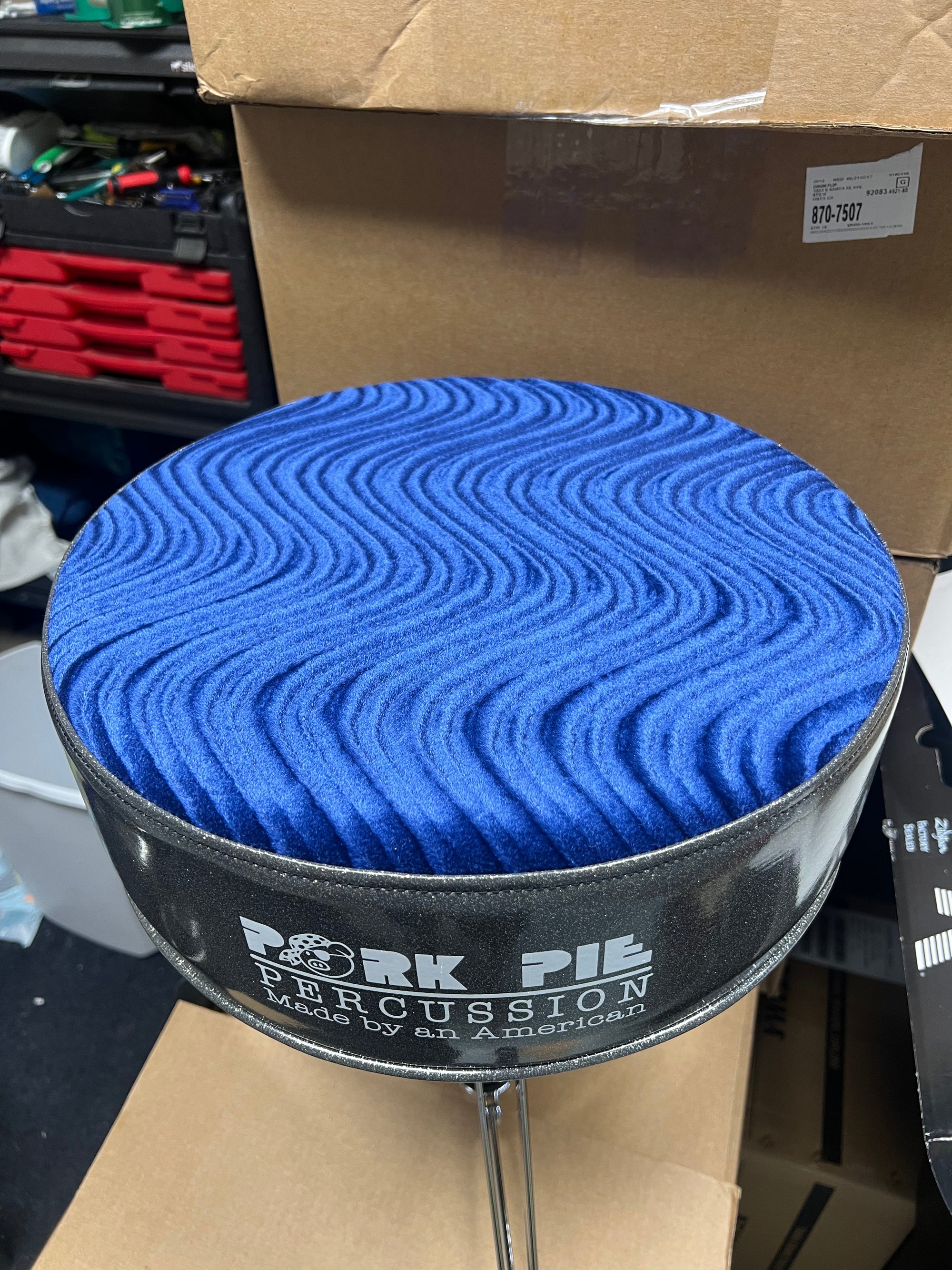 Pork Pie Charcoal Sparkle Blue Top Throne