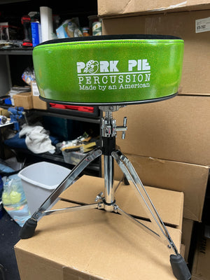 Pork Pie Green Sparkle With Black Top Throne