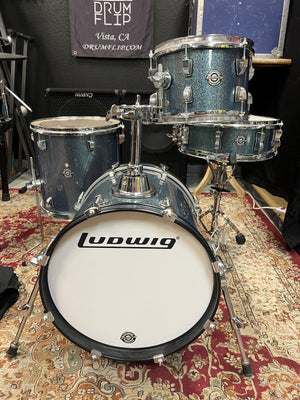 Ludwig Breakbeats 4pc Blue Sparkle Drum Set