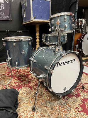 Ludwig Breakbeats 4pc Blue Sparkle Drum Set