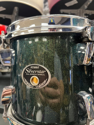 Tama Silverstar 7pc Green Sparkle Drum Set