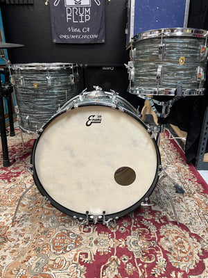 Ludwig Blue Oyster 1966 3pc Drum Set