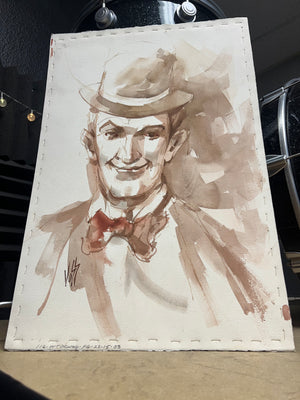 Bill Voss Original Art Study Of Stan Laurel