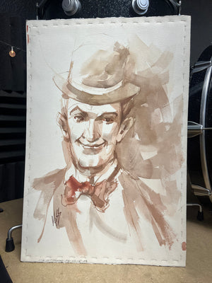 Bill Voss Original Art Study Of Stan Laurel