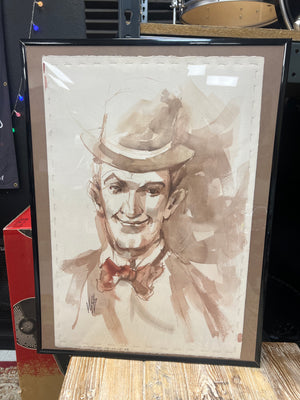 Bill Voss Original Art Study Of Stan Laurel