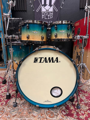 Tama Starclassic Exotic Maple Careibean Blue 4pc Drum Set