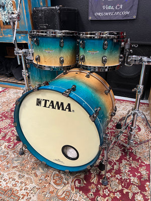 Tama Starclassic Exotic Maple Careibean Blue 4pc Drum Set