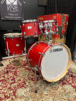 Yamaha Tour Custom Candy Apple Satin 4pc Drum Set