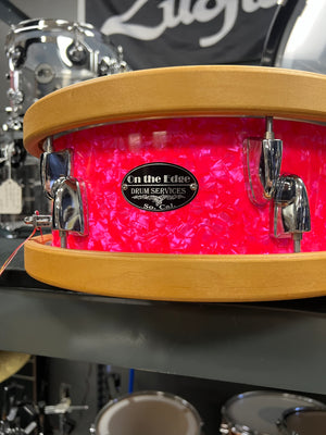 On The Edge 12x5” Pink Pearl Snare Drum
