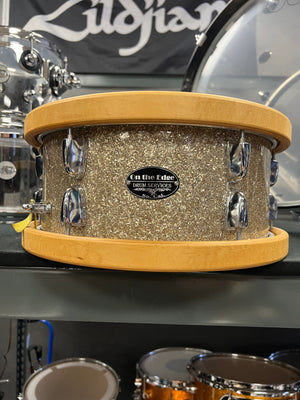 On The Edge 13x6” Ginger Glass Glitter Snare Drum