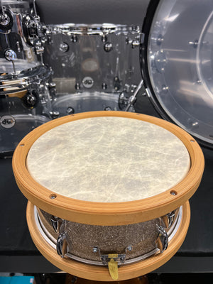 On The Edge 13x6” Ginger Glass Glitter Snare Drum