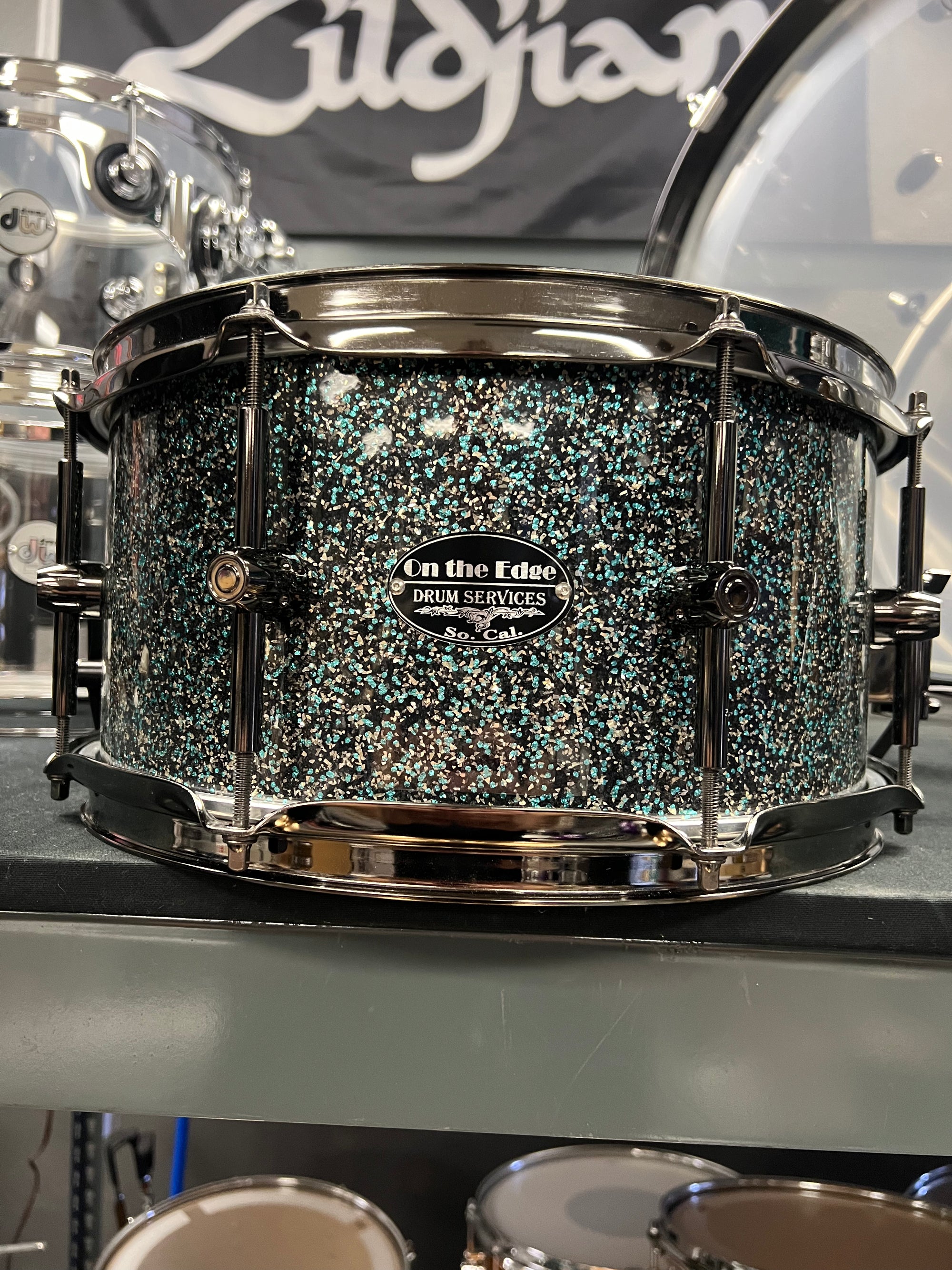 On The Edge 13x6.5” Ocean Spray Galaxy Snare Drum
