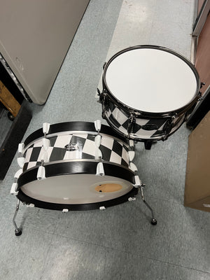 On The Edge Checkerboard 2pc Drum Set