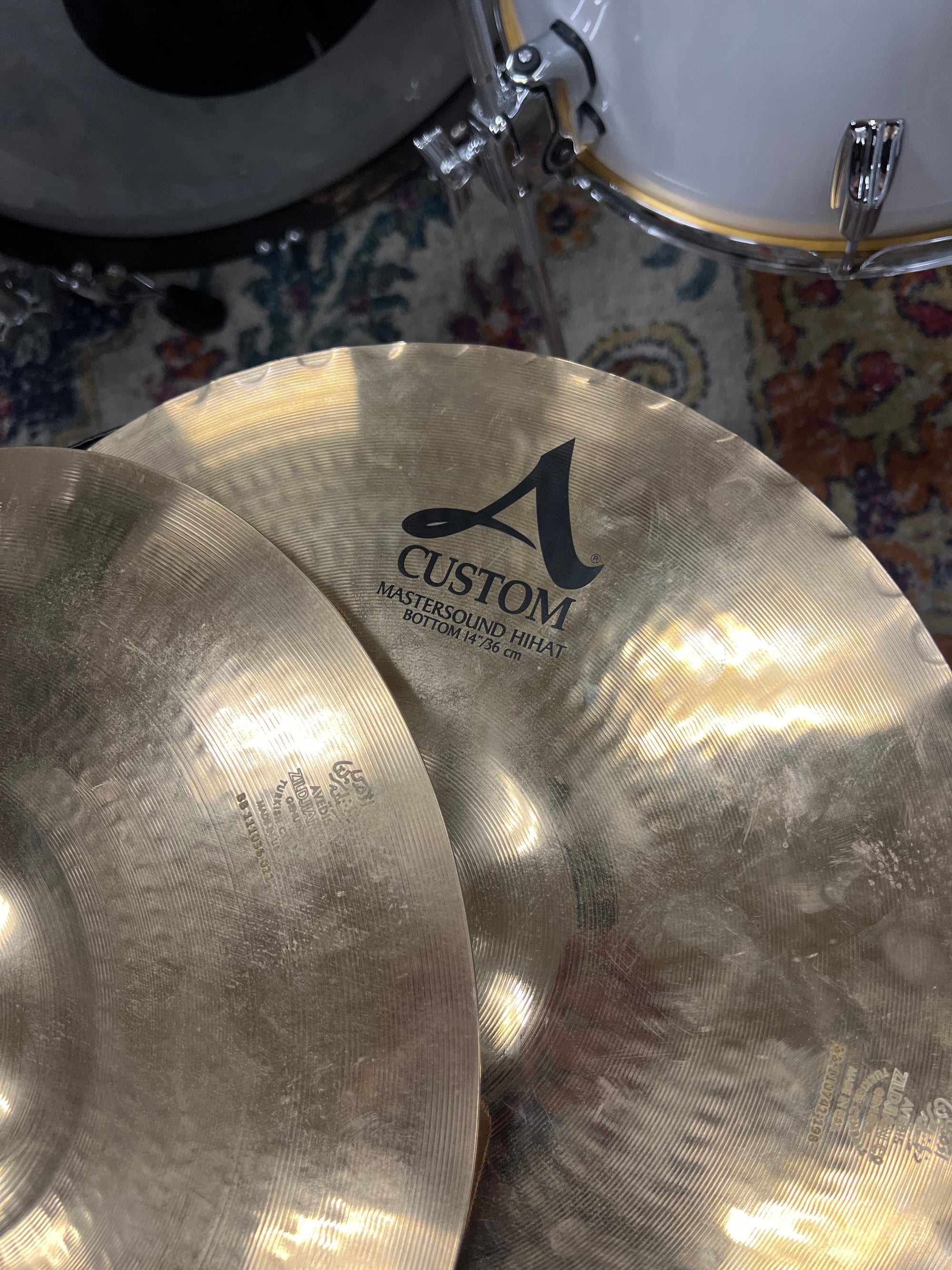 Zildjian 14” A Custom Mastersound hi hat Cymbals