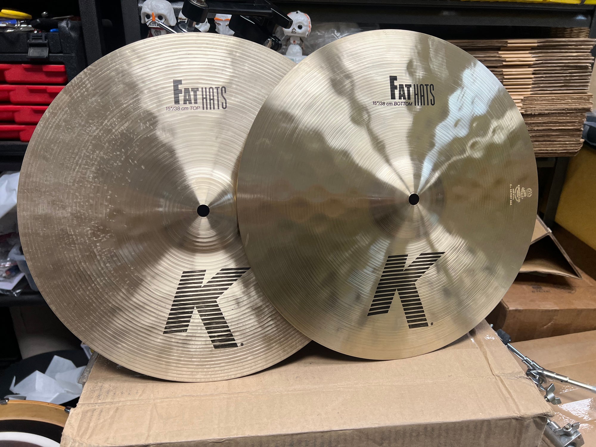 Zildjian 15” K Fat Hats hi hat cymbals