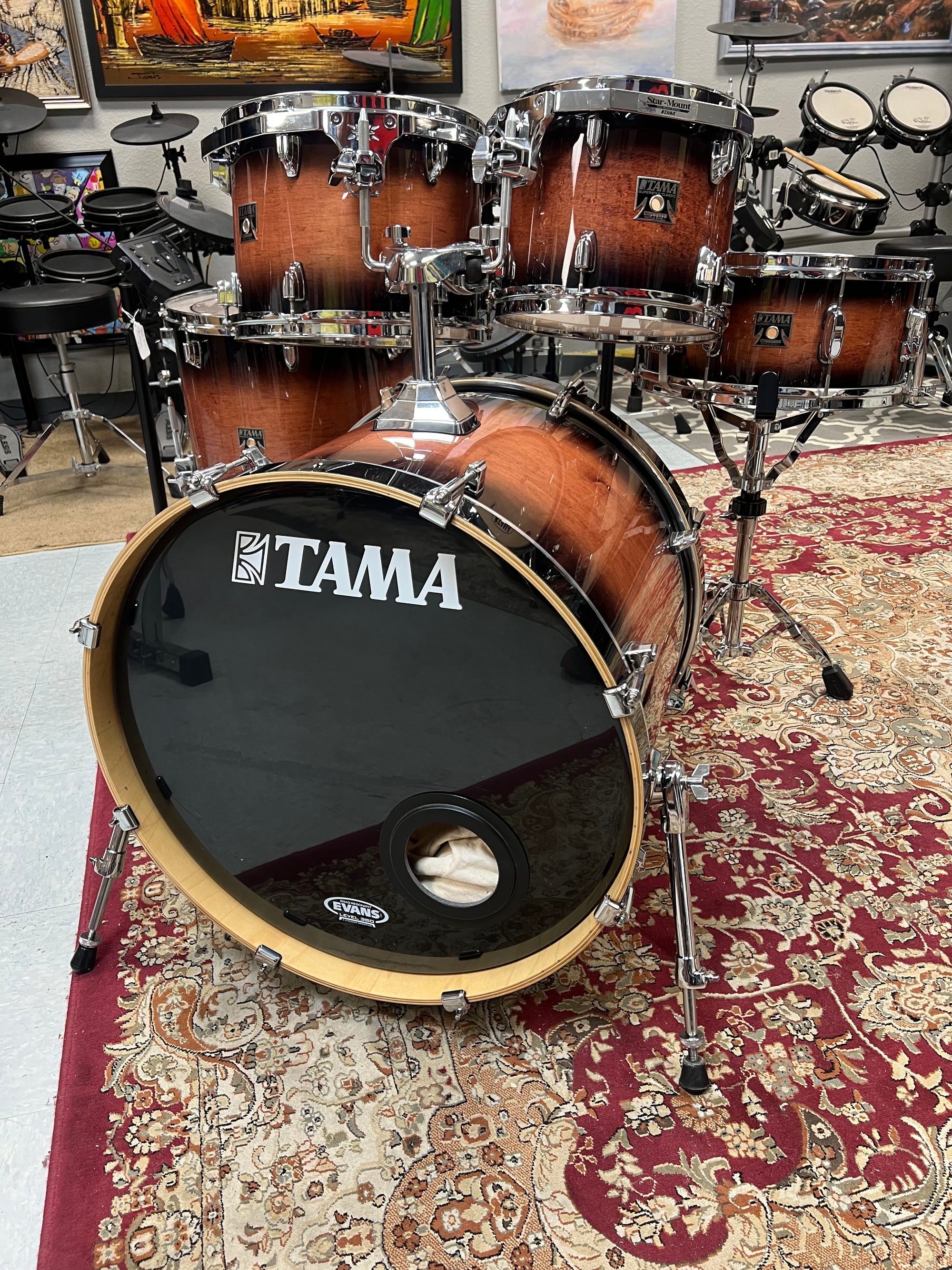 Tama Superstar Classic Mahogany Burst 5pc Drum Set