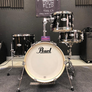 Pearl Midtown Black Gold Sparkle 4pc Drum Set