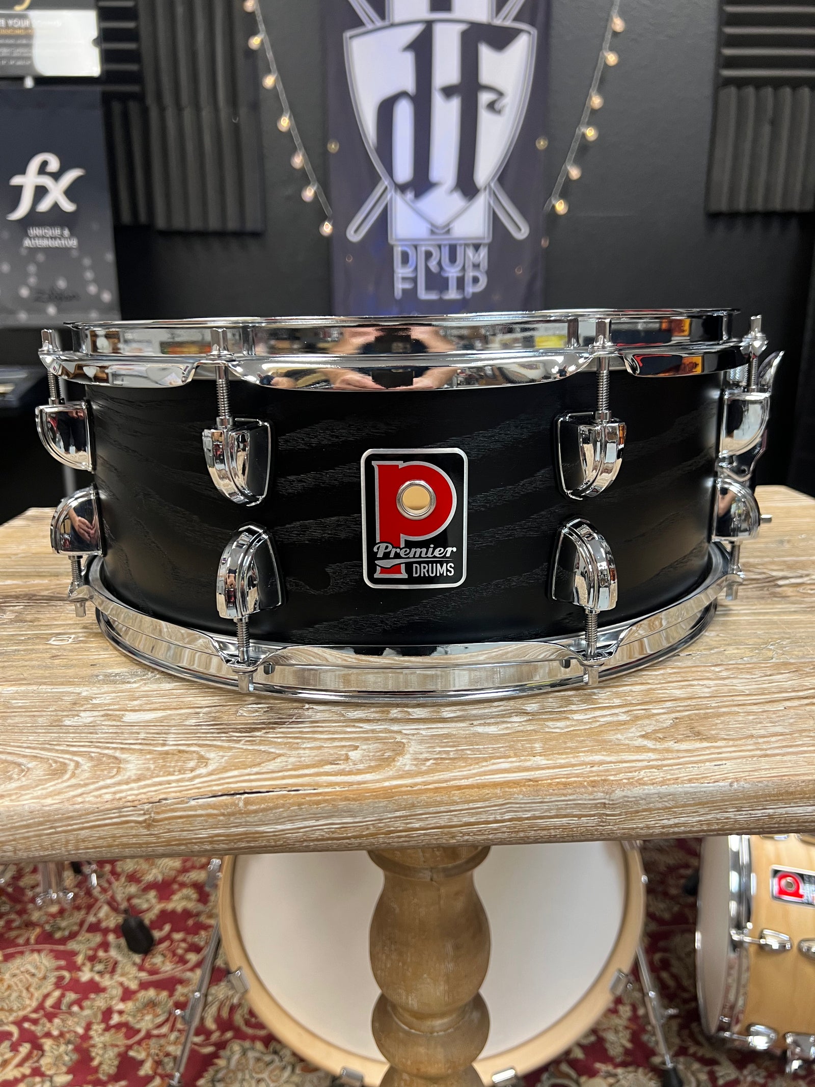 Premier Artist Birch Black Ash 14x5.5” Snare Drum