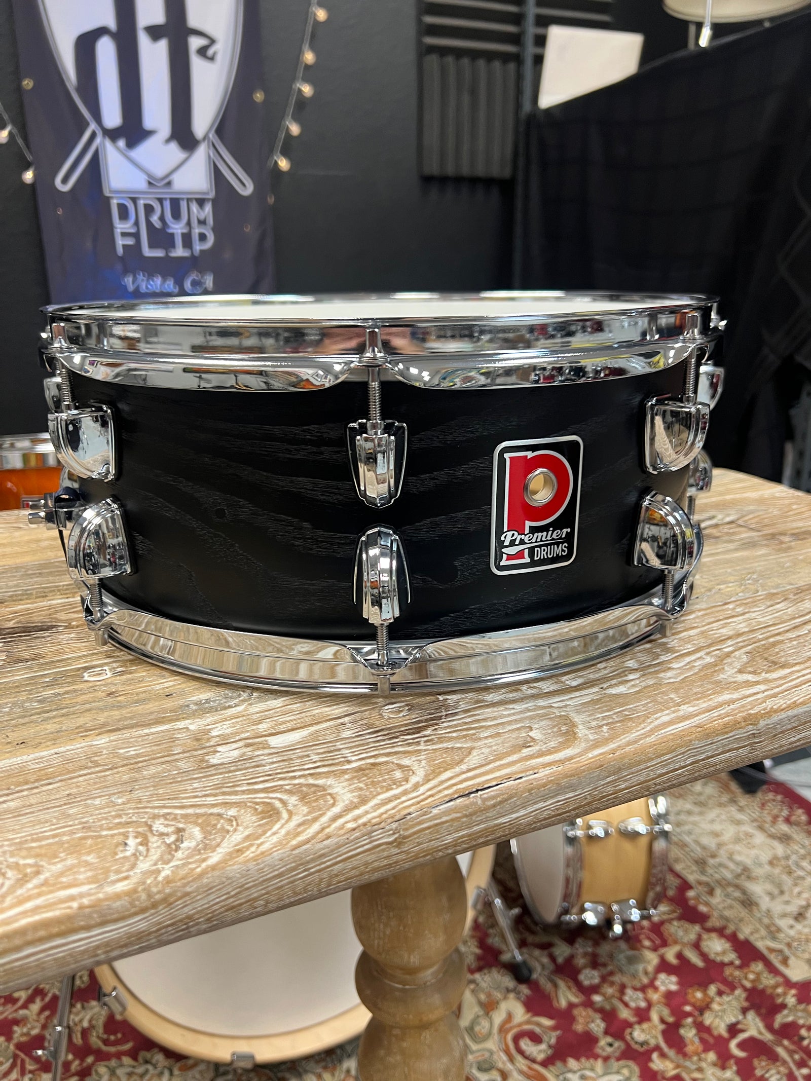 Premier Artist Birch Black Ash 14x5.5” Snare Drum
