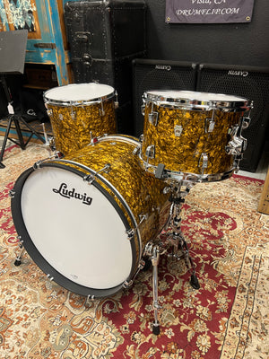 Ludwig NueSonic 3pc Drum Set Butterscotch Pearl