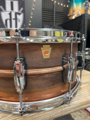 Ludwig 14x6.5” Raw Copperphonic Snare Drum