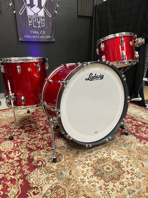 Ludwig Classic Maple Red Sparkle Pro Beat 24,16,13