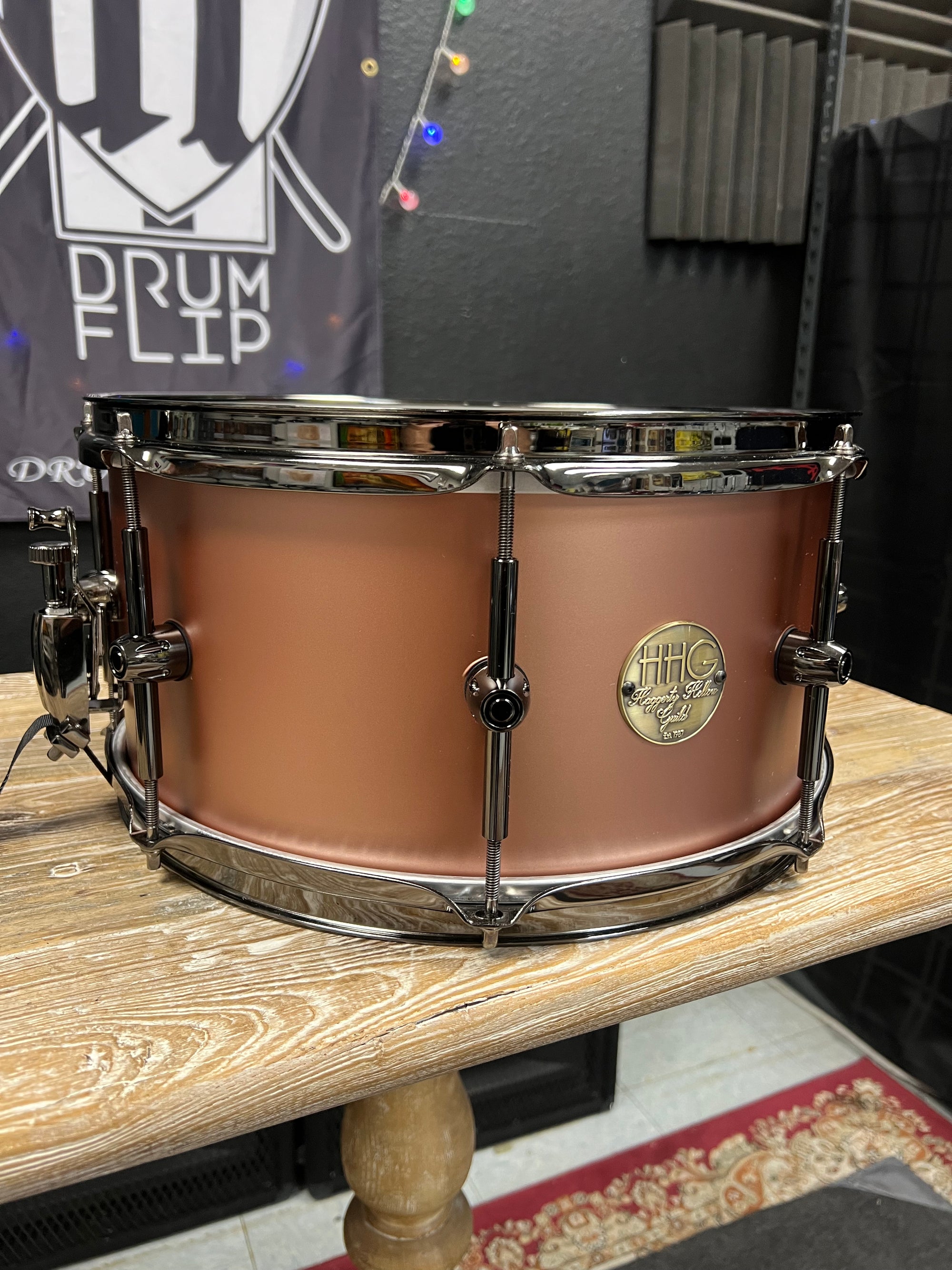 HHG Rose Gold Snare Drum 14x7”