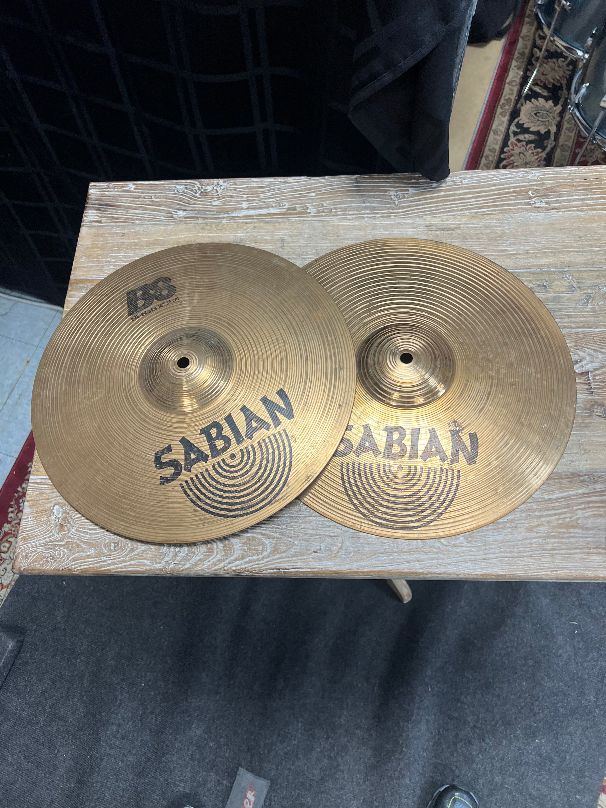 Sabian 14” B8 Hi hat Cymbals