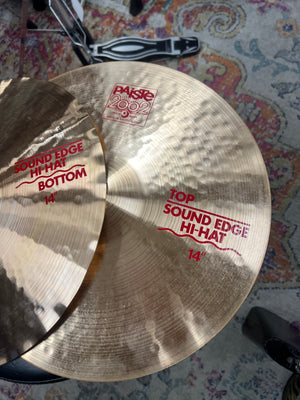 Paiste 14” 2002 Sound Edge Hi Hat Cymbals