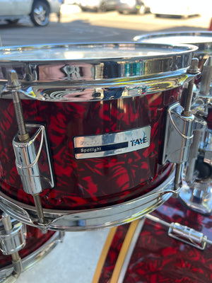 Taye Spotlight Portable Red Drum Set!