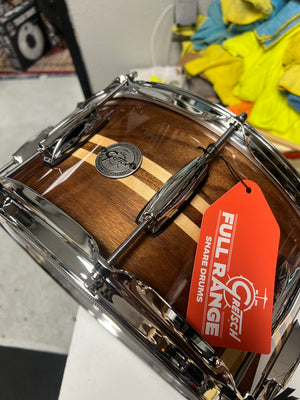 Gretsch 14x6.5” Walnut with maple inlay Snare Drum
