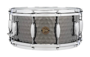 Gretsch Full Range 14x6.5” Hammered Black Steel Snare Drum