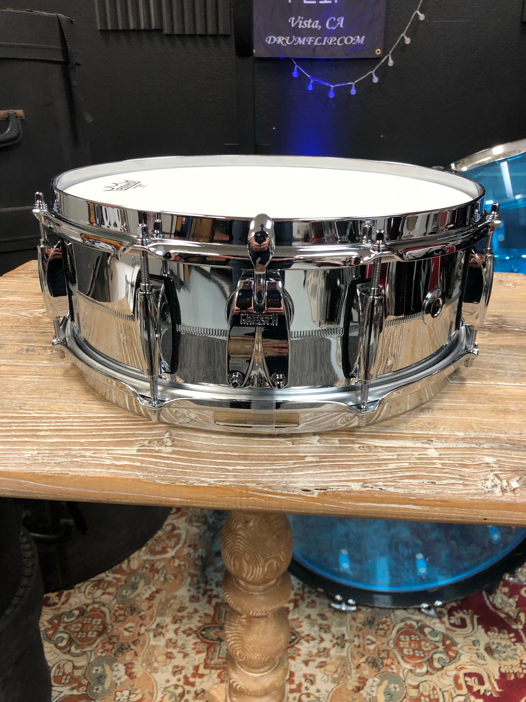 Gretsch Brooklyn 14x5” Chrome over Brass Snare Drum