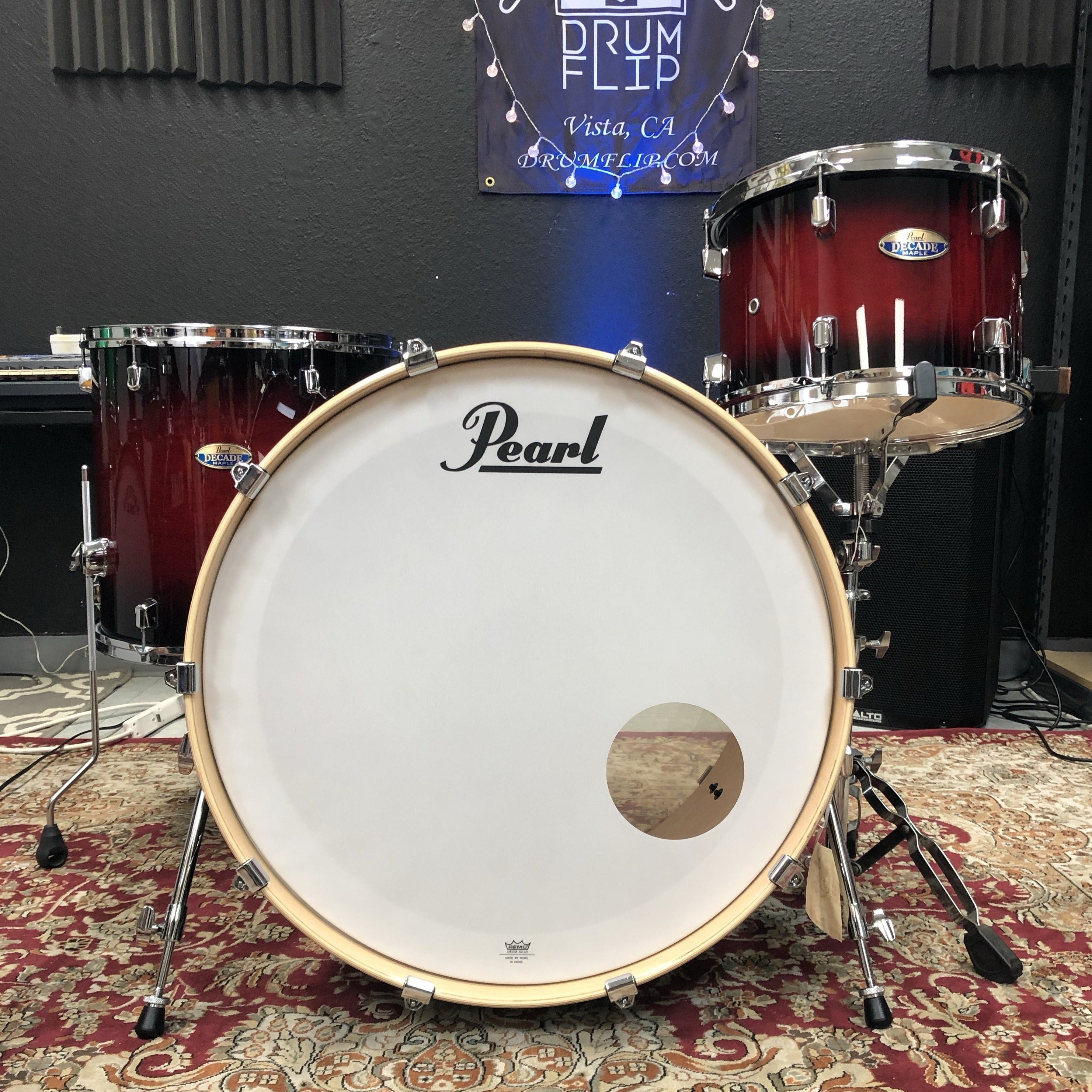 Pearl Decade Maple Gloss Red Burst 3bucPearl Decade Maple Gloss Red Burst 3buc  