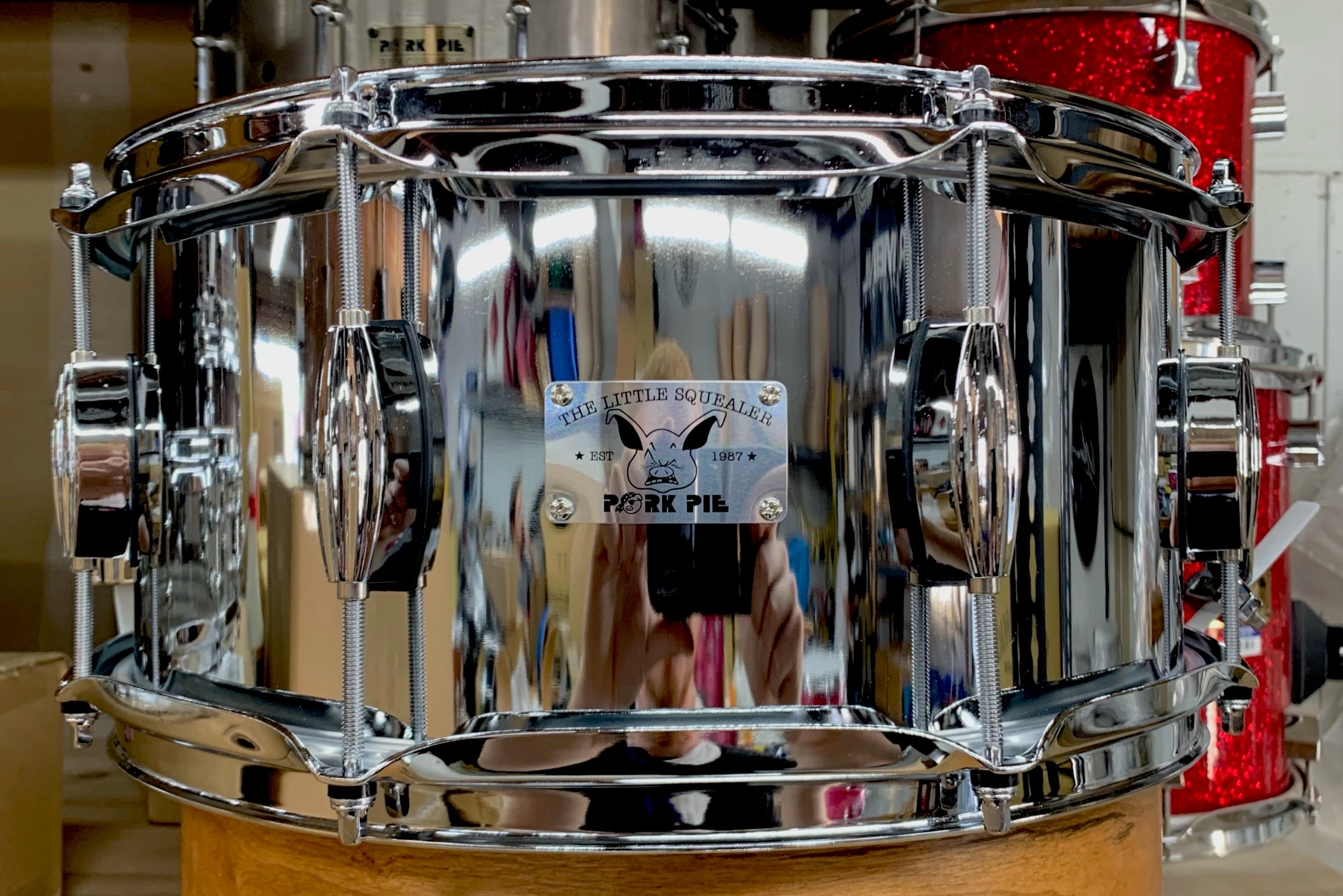 Pork Pie 14x6.5” Little Squealer Steel Snare Drum